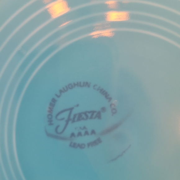 Homer Laughlin Fiesta Blue Dinner Plate - Picture 4 of 5